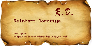 Reinhart Dorottya névjegykártya
